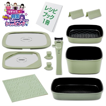 ボオグル　スクエアフライパン10点セット＋レシピブック