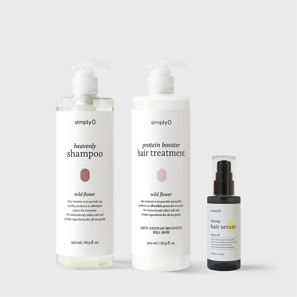 シンプリオ スカルプ シャンプー トリートメント セラム ヘアケアセット Wild Flower 500ml